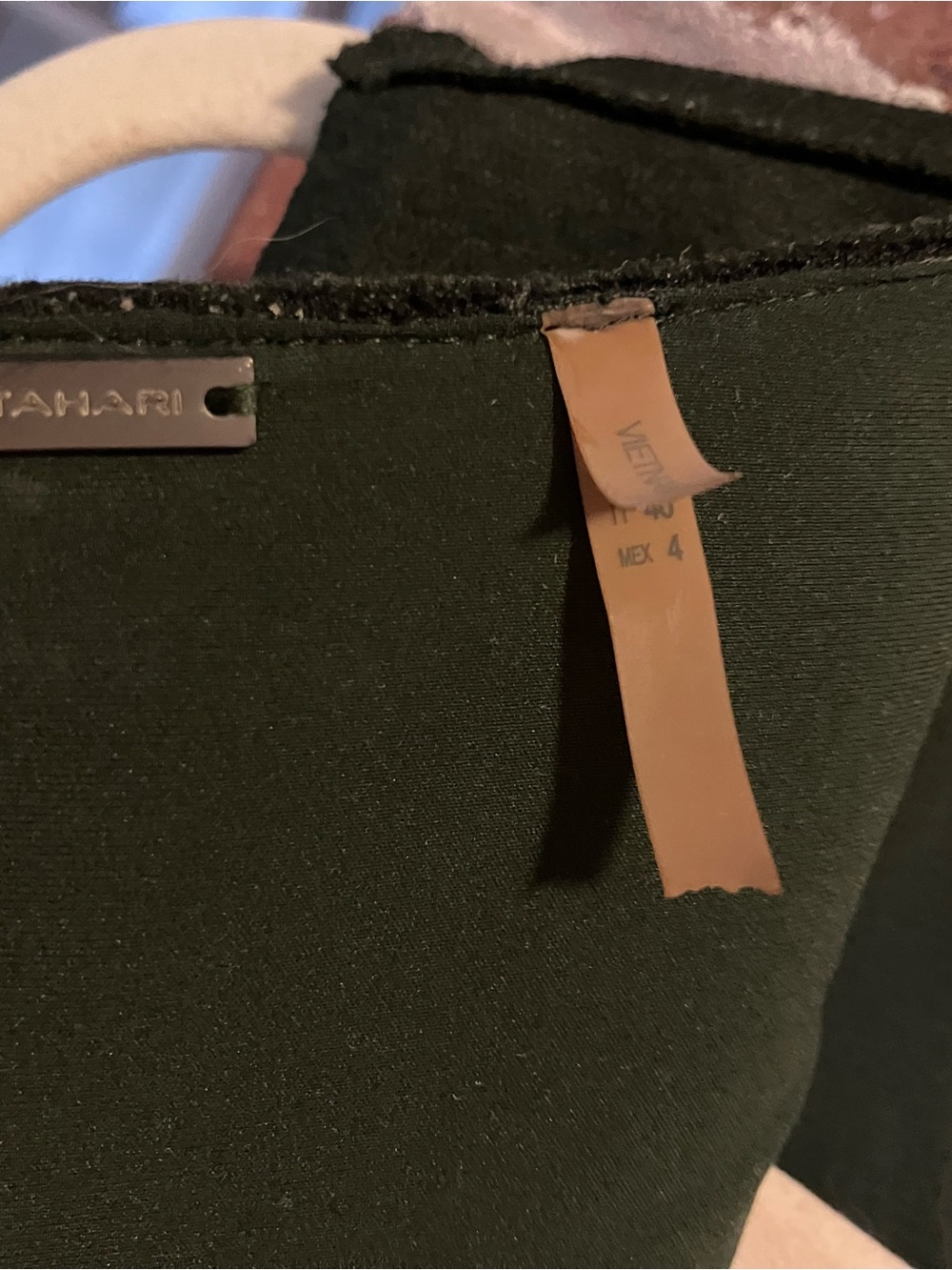 Deep forest green Wool dress by Ellie Tahari - Picture 4 of 5
